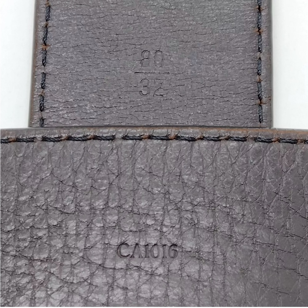 Louis Vuitton Mens Brown Leather Belt sz 32 - Picture 7 of 10